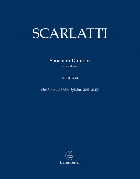 Scarlatti Sonata in D Minor for Keyboard K 1 (L 366)