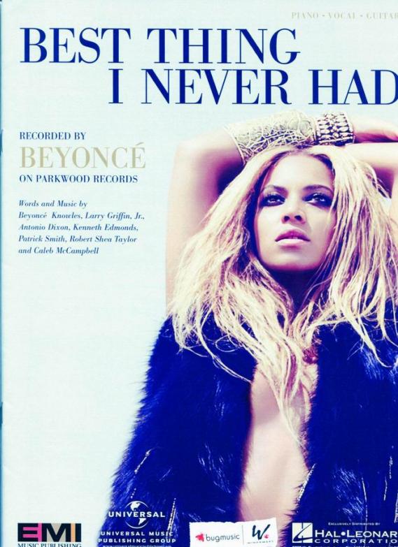 Beyonce - BEST THING I NEVER HAD (P/V/G)