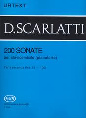 200 Sonate per clavicembalo (pianoforte) Parte seconda (No. 51-100) Volume 2 (Piano Solo)