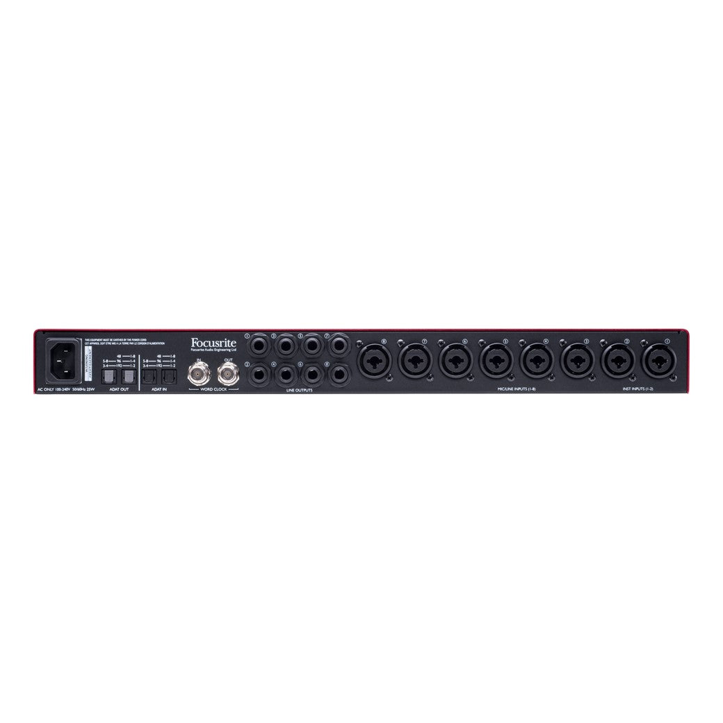 Focusrite Scarlett OctoPre Dynamic - Eight-Channel Mic Pre with A-D/D-A Conversion and Analogue Compression