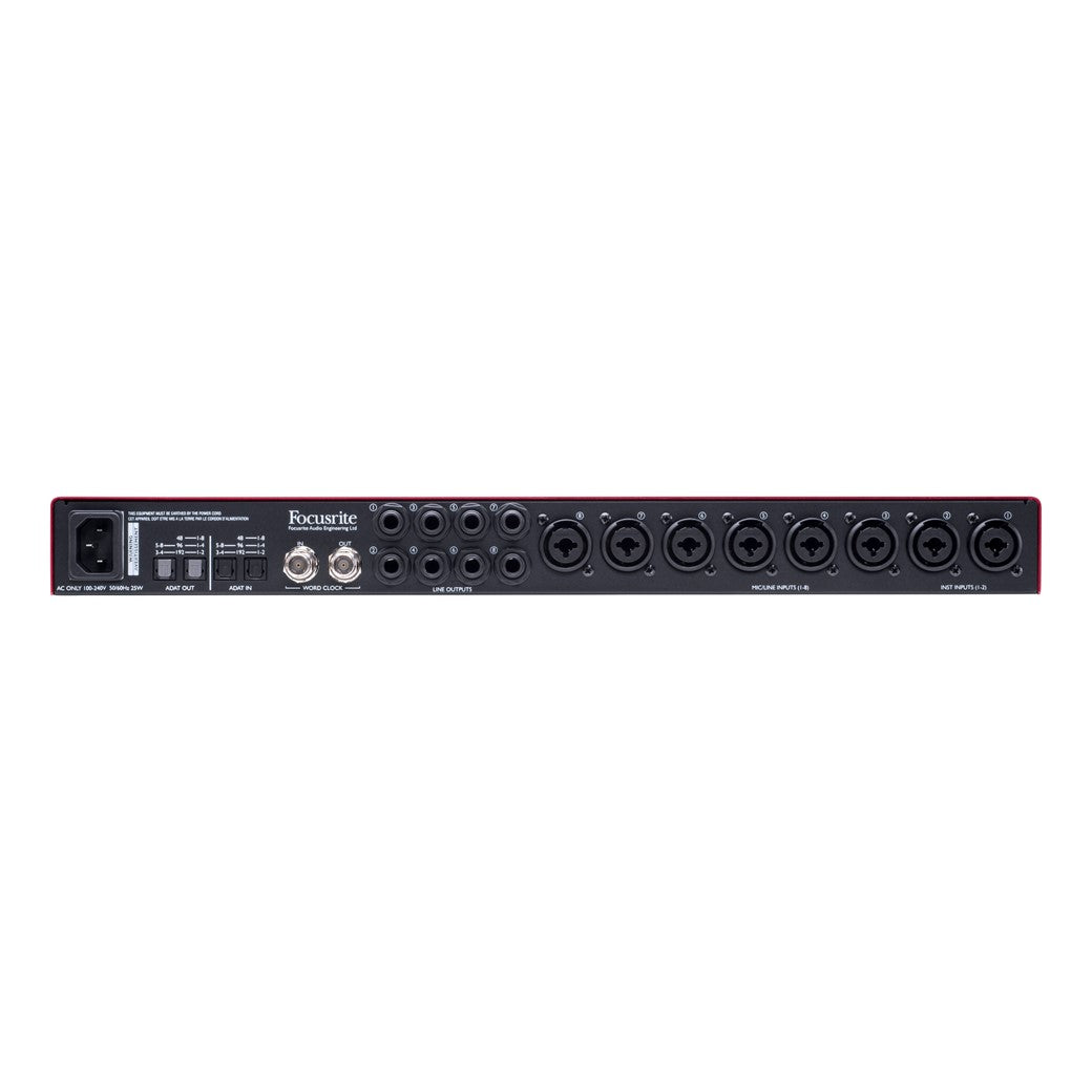 Focusrite Scarlett OctoPre Dynamic - Eight-Channel Mic Pre with A-D/D-A Conversion and Analogue Compression
