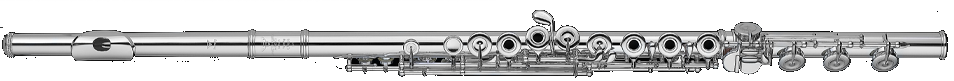 Sankyo CF801 Series 801ROEH Silver C Flute