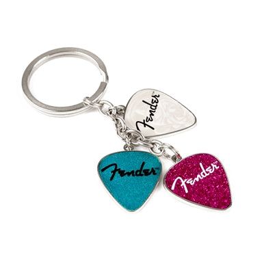 Fender Picks Keychain Pink Turq Pearl