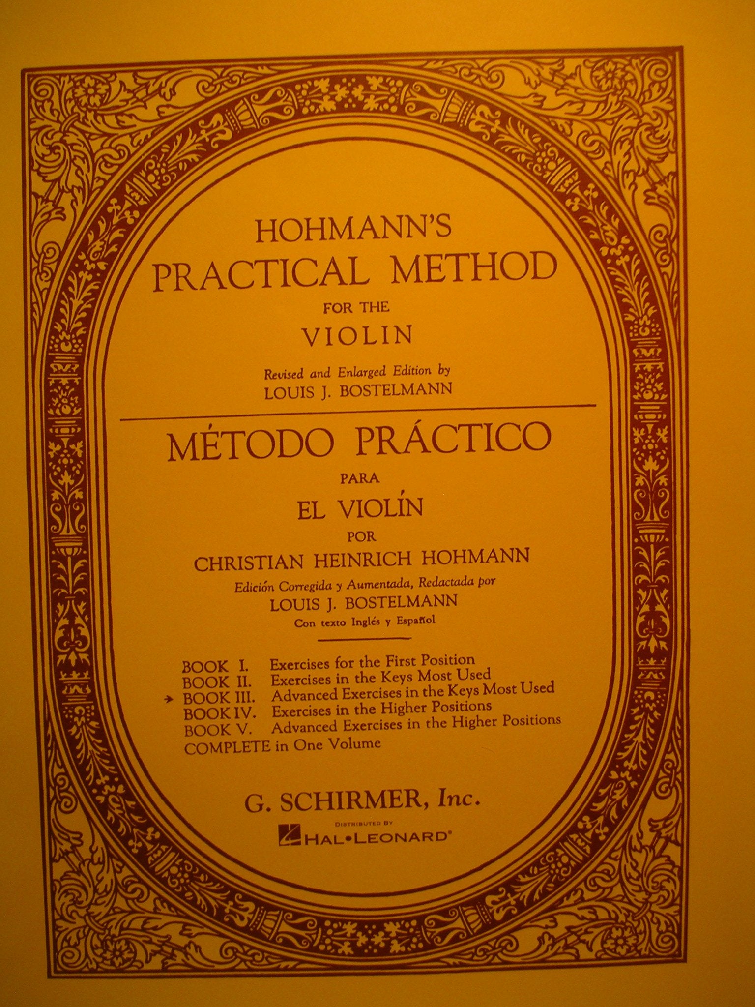Hohmann Practical Method for the Violin - Book 3
