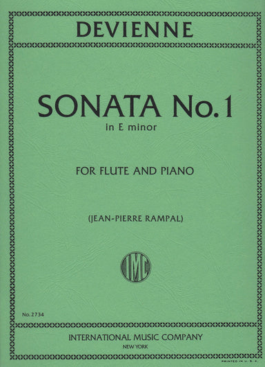 Devienne Sonata in E minor, Opus 58, No. 1 For Flute