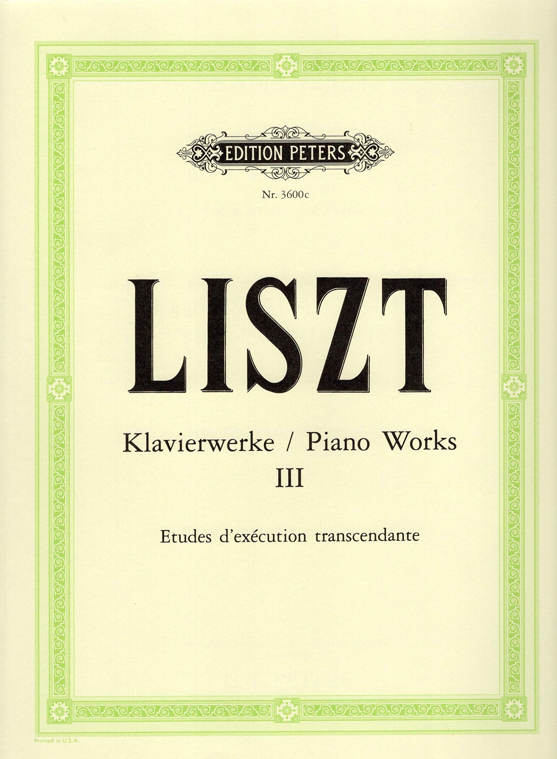 Liszt Piano Works, Vol. 3: Etudes d'execution transcendante 12 Etudes d'execution transcendante