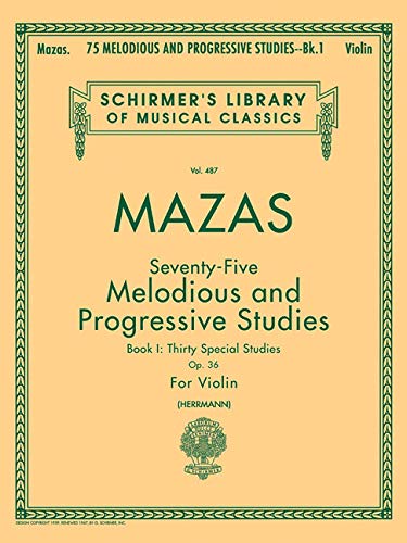 Mazas 75 Melodious and Progressive Studies, Op. 36 Bk 1