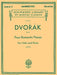 Dvorak Four Romantic Pieces For Violin And Piano