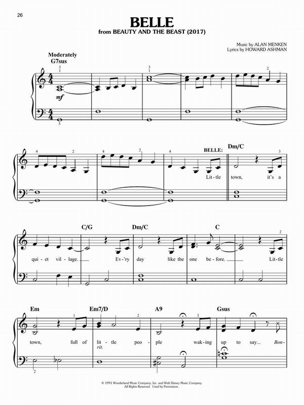 THE 40 MOST-STREAMED DISNEY SONGS 網上最熱門迪士尼歌曲40選鋼琴譜(初級)
