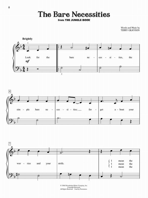 DISNEY SONGS FOR KIDS 小朋友最愛迪士尼歌選鋼琴譜(初級)