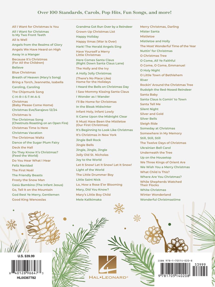 CHRISTMAS SHEET MUSIC ANTHOLOGY (P/V/G) - Over 100 Hand-Picked Holiday Essentials