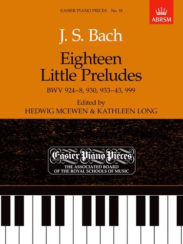 Bach Eighteen Little Preludes for piano