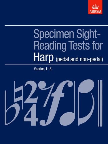 Specimen Sight-Reading Tests for Harp, Grades 1–8 (pedal and non-pedal)