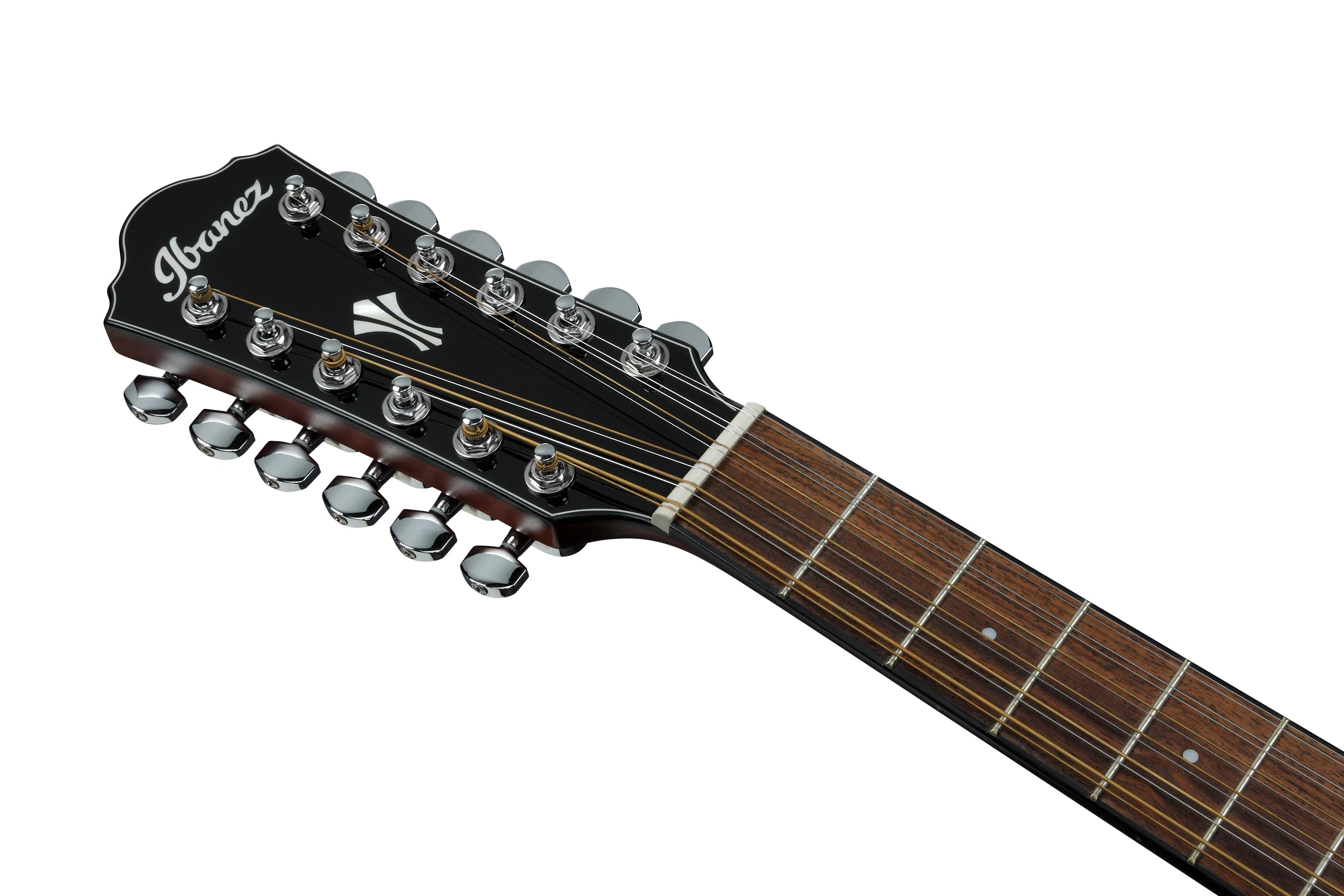 Ibanez AEG5012 12-string Acoustic Guitar - Black High Gloss 木結他
