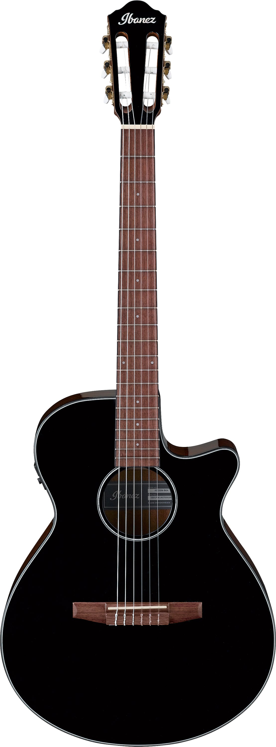 Ibanez AEG50N Acoustic Guitar - Black High Gloss 木結他