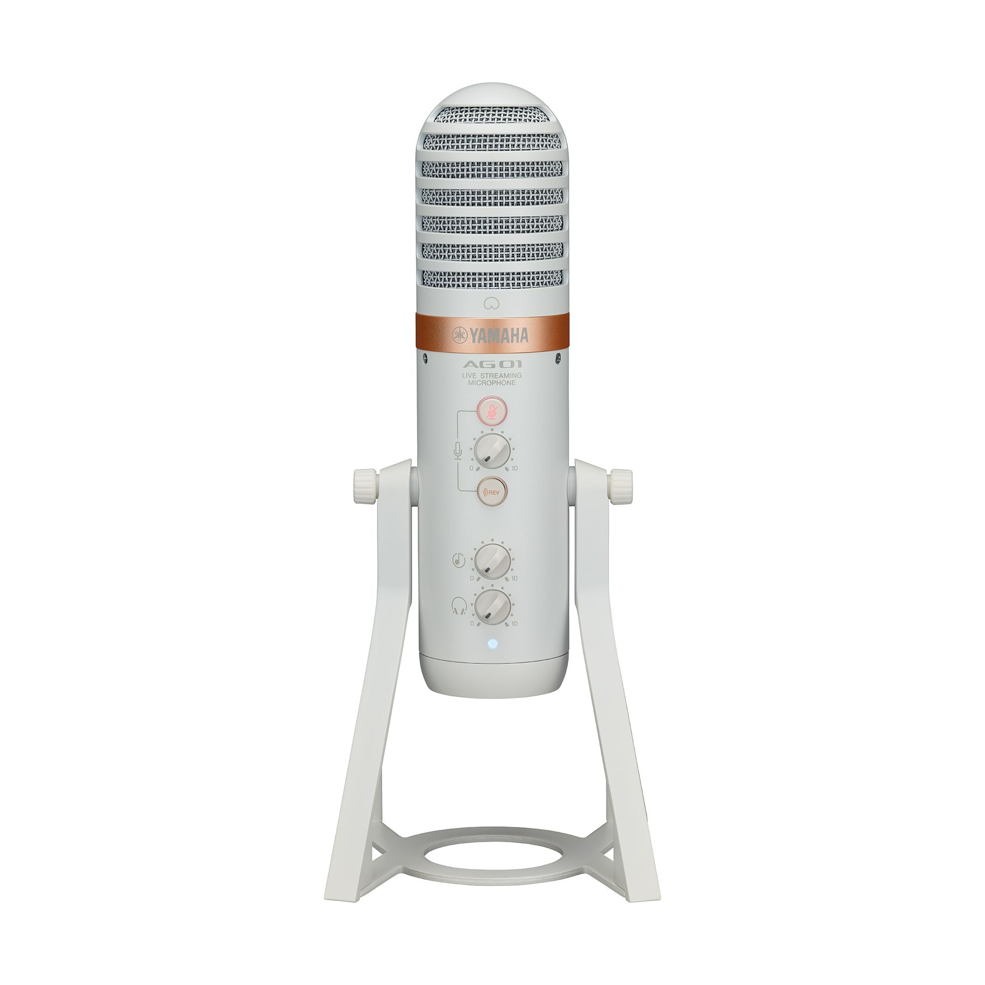 Yamaha AG01 Live Streaming USB Microphone, White 收音咪