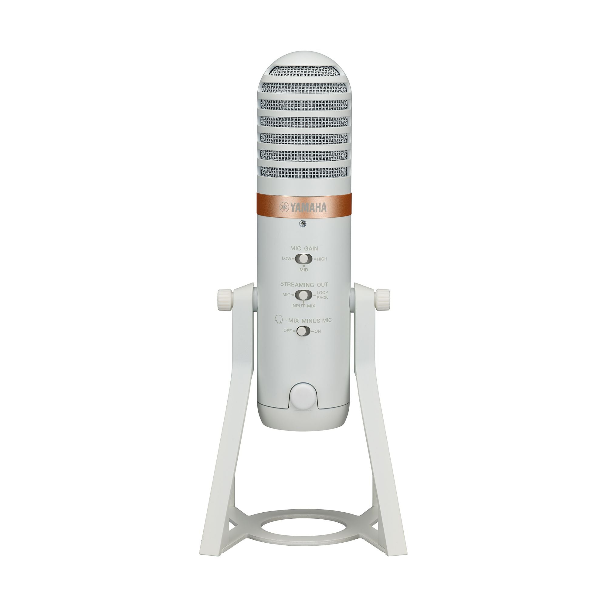 Yamaha AG01 Live Streaming USB Microphone, White 收音咪
