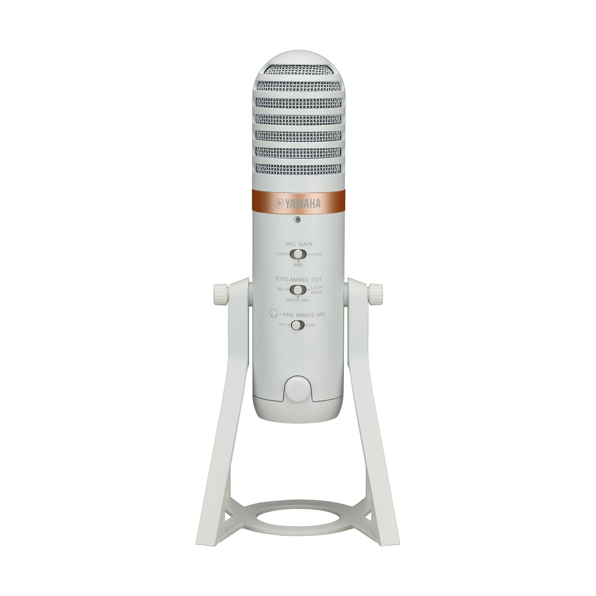 Yamaha AG01 Live Streaming USB Microphone, White
