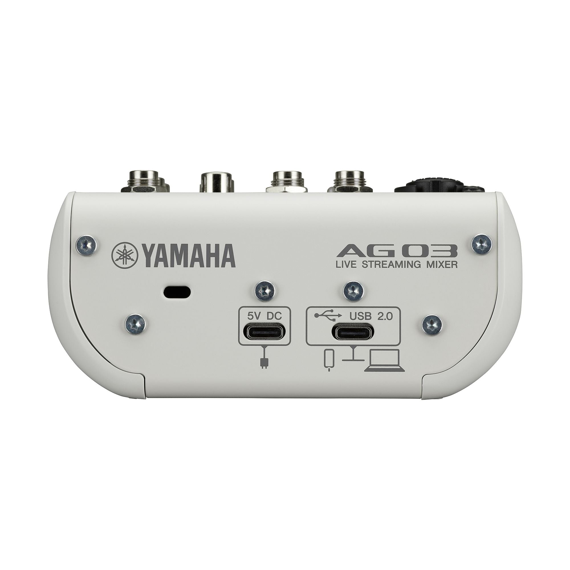 Yamaha AG03MK2  3-Channel Live Streaming Loopback Audio USB Mixer (White)