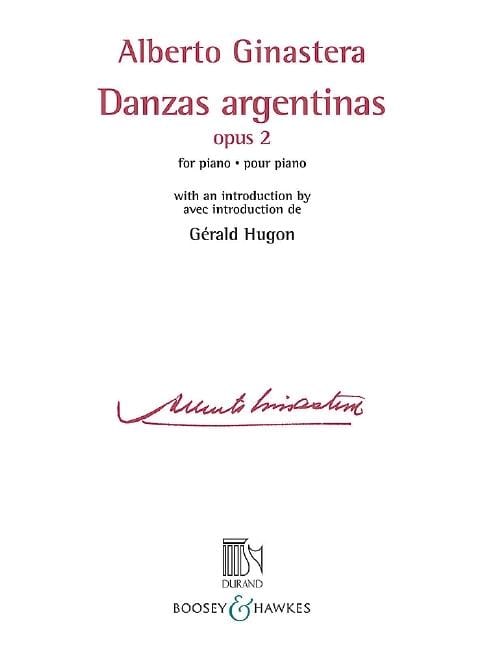Alberto Ginastera: Danzas argentinas op. 2 for piano 鋼琴獨奏