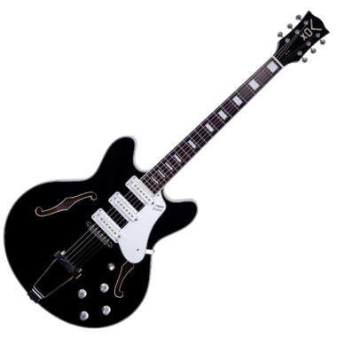 Vox Bobcat S66 Semi-Hollowbody Guitar (Black)