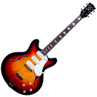 Vox Bobcat S66 Semi-Hollowbody Guitar (Sunburst)