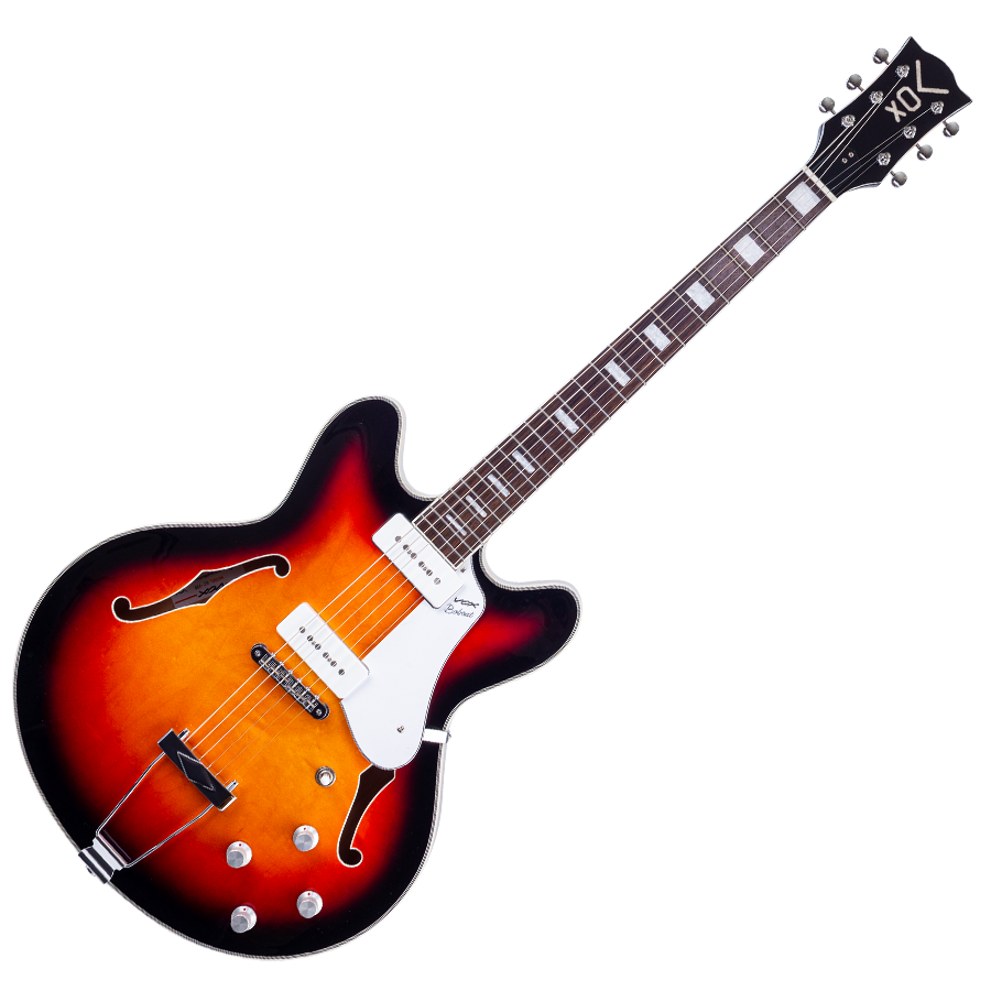 Vox Bobcat V90 Semi-Hollow Body Guitar (Sunburst)