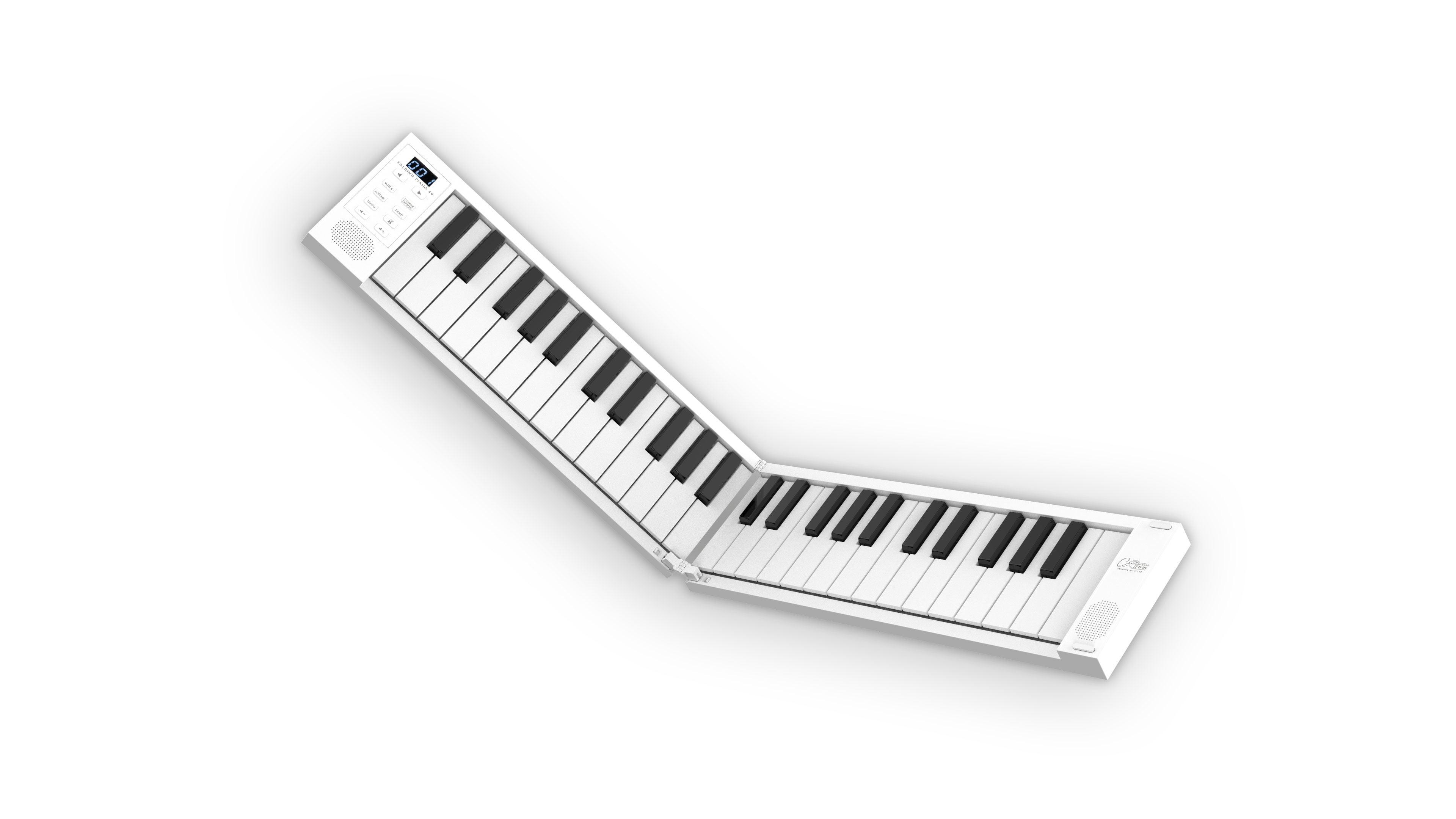 Carry-on 摺疊式49鍵數碼鍵琴 (白色)