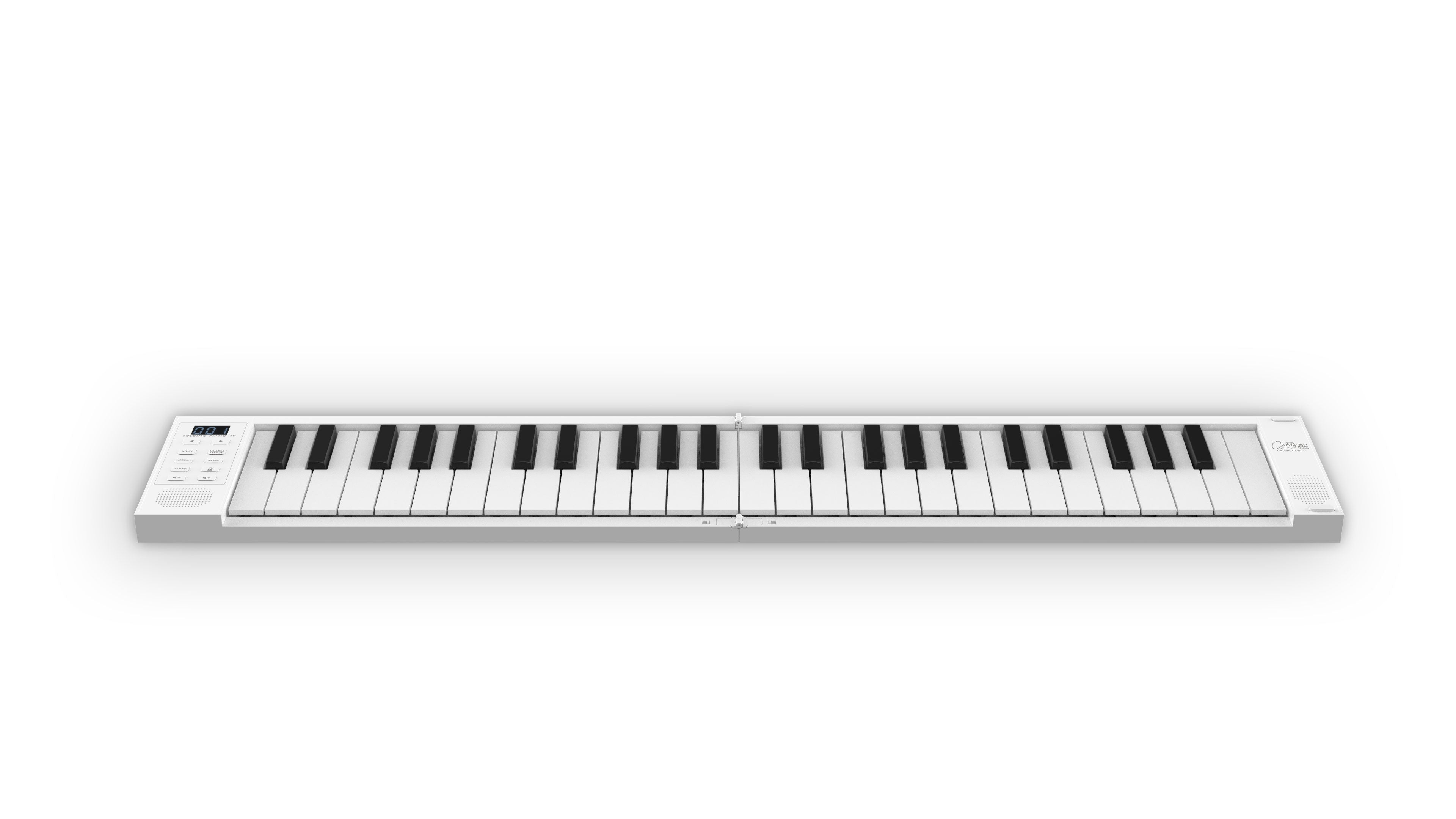 Carry-on 49 Keys Folding Keyboard (White)
