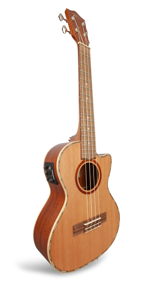 Lanikai CDST-CET Cedar Solid Top Tenor A/E Ukulele