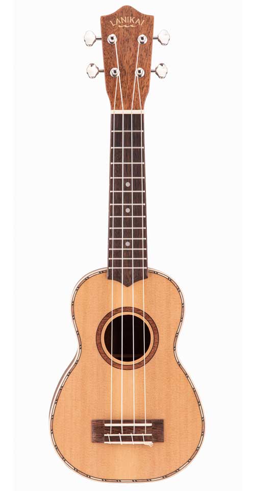 Lanikai CDST-S Cedar Solid Top Soprano Ukulele