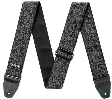 Jim Dunlop, D6714, Jacquard Black Thistle, Guitar Strap