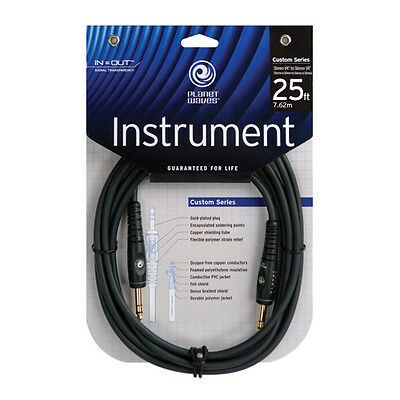 D'Addario PW-GS-25 TRS Male to TRS Male Instrument Cable - 25 foot