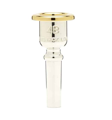 Denis Wick Heritage Silver Plated Cornet Mouthpiece, with Gold Plated Rim and Cup (4B)