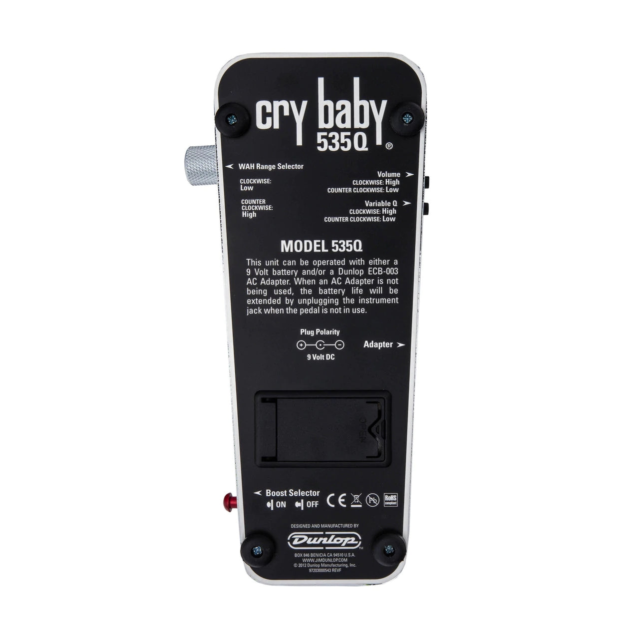 ジャンク crybaby 535 2台 Dunlop 535QC Cry Baby Multi-Wah Chrome 結他效果器 — Tom Lee Music