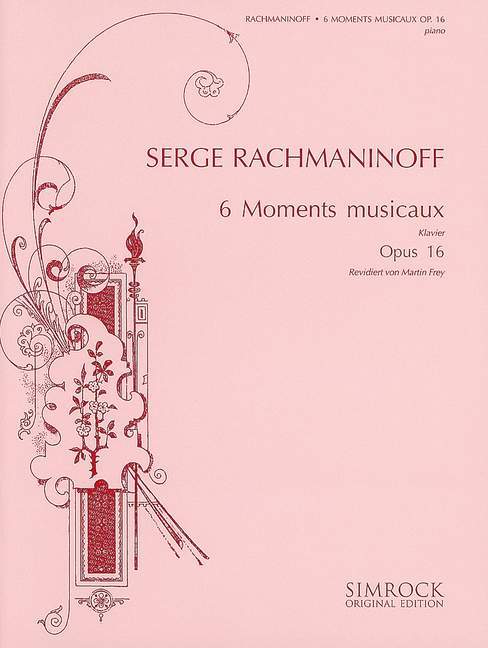Sergei Rachmaninoff: 6 Moments Musicaux Op16 (piano) 鋼琴獨奏