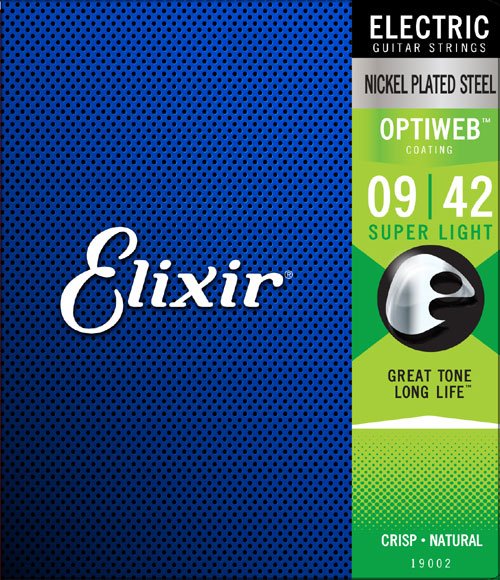 Elixir 19002 Optiweb Spr Lt Nickel-Plated Electric Guitar Strings 9-42 電結他弦套裝