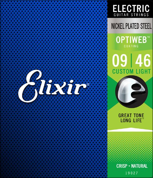 Elixir 19027 Optiweb Cus Lt Nickel-Plated Electric Guitar Strings 9-46 電結他弦套裝
