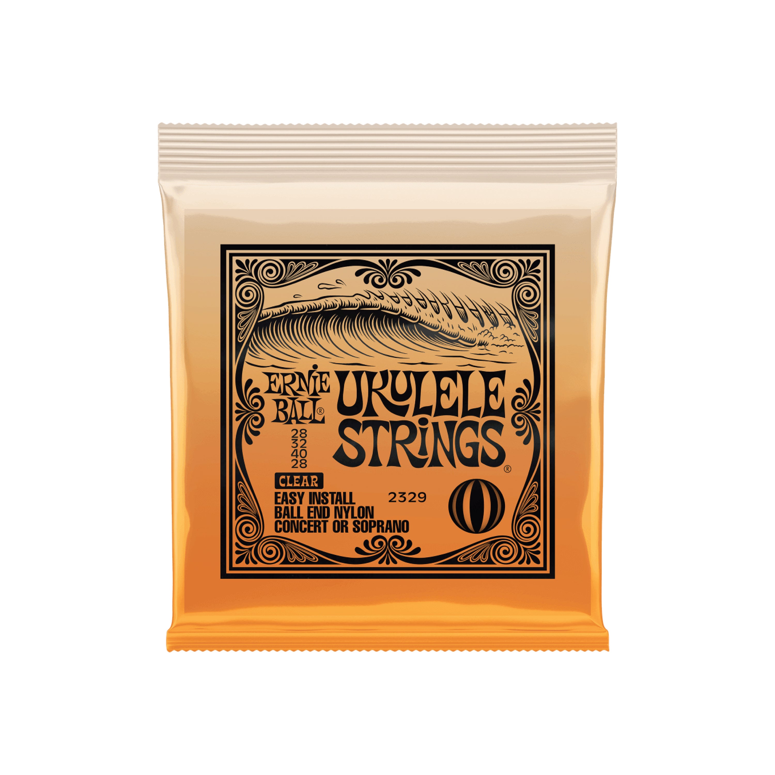 Ernie Ball, 2329, Ukulele Ball End Nylon Strings Clear 鳥黑麗麗弦線
