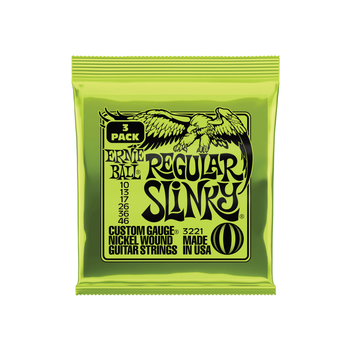 Ernie Ball, 2721, Regular Slinky Cobalt, Electric Guitar Strings — Tom