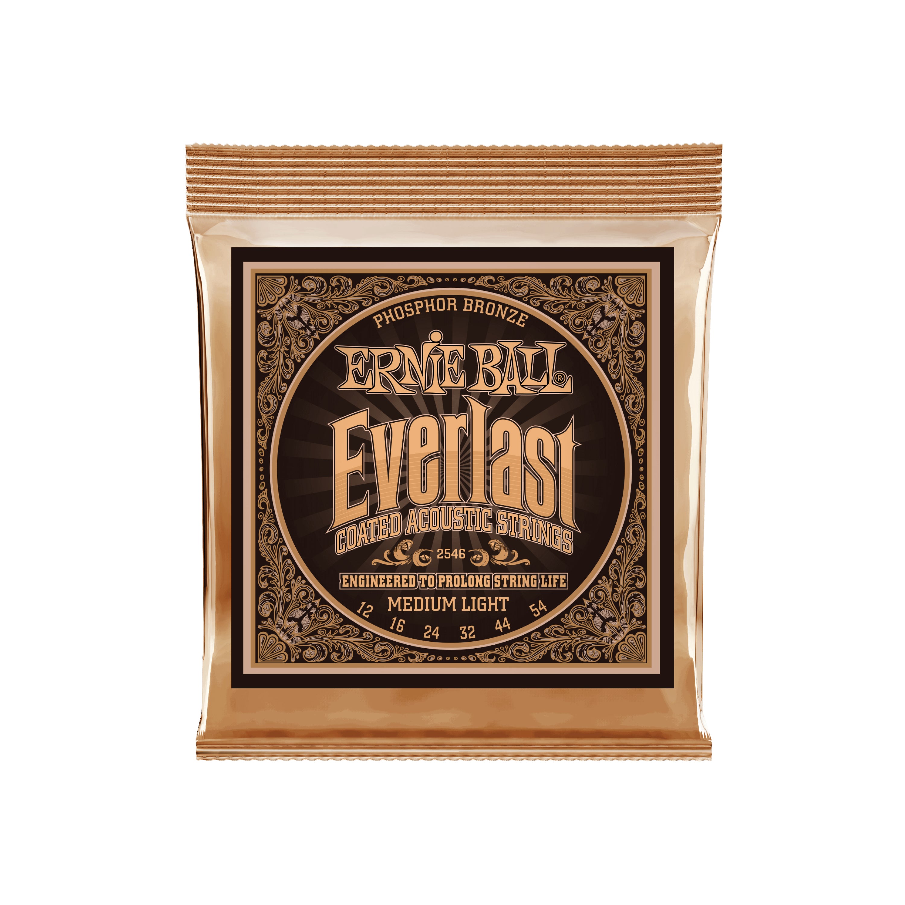 Ernie Ball, Everlast Acoustic Phosphor Bronze Medium Light, 結他弦線