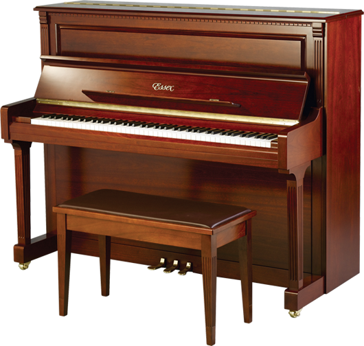 ESSEX Upright Piano EUP-123FL Sapele Mahogany Satin