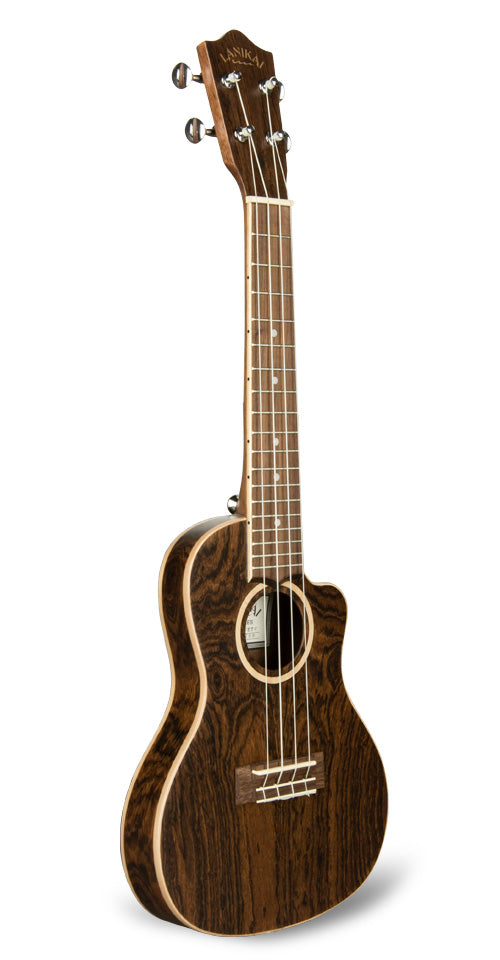 Lanikai FB-CETC Figured Bocote Thin Body Concert with A/E Ukulele