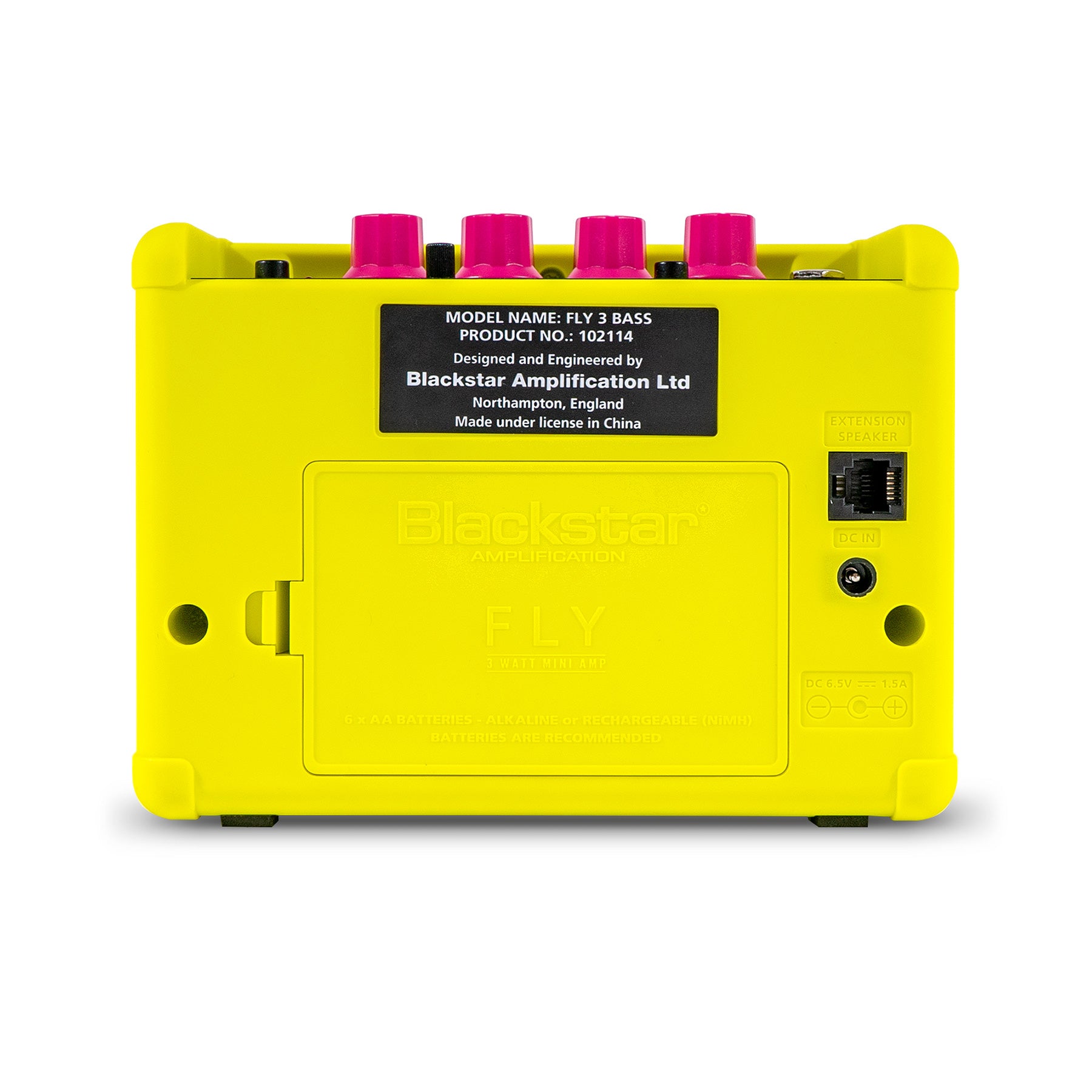 Blackstar FLY 3 BASS Mini Amplifier (Neon Yellow, Limited Edition) 低音結他擴音器
