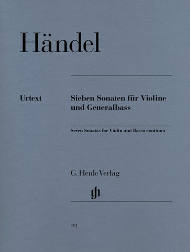 HANDEL 7 SONATAS FOR VIOLIN AND BASSO CONTINUO