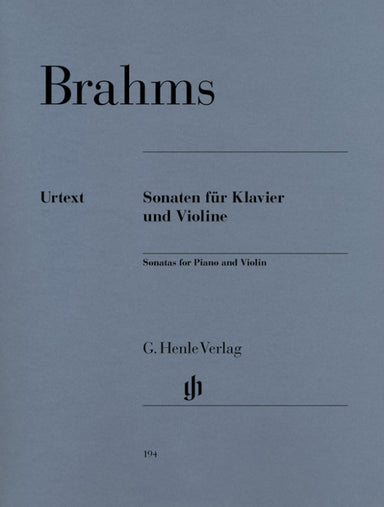 BRAHMS SONATAS FOR PIANO AND VIOLIN