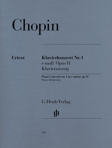 CHOPIN CONCERTO FOR PIANO AND ORCHESTRA E MINOR OP. 11, NO. 1
2 Pianos, 4 Hands