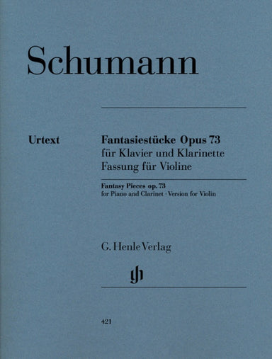 Schumann Fantasy Pieces op. 73 for Piano and Clarinet