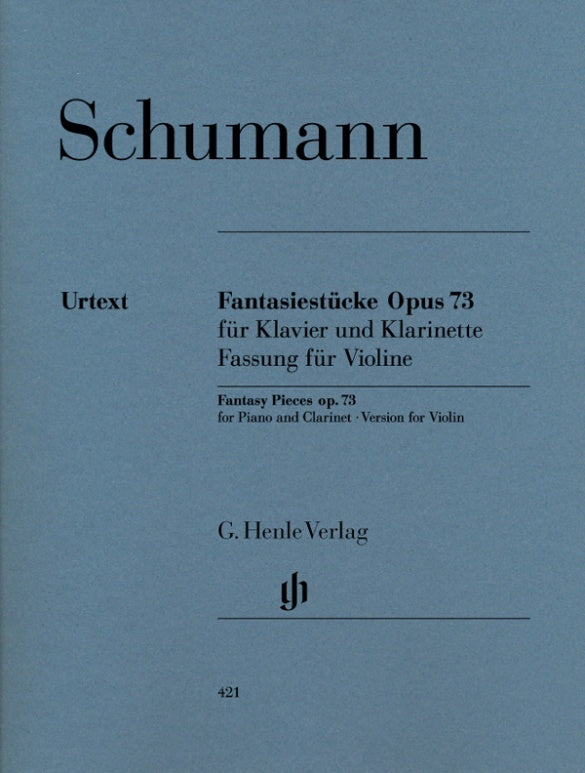 Schumann Fantasy Pieces op. 73 for Piano and Clarinet