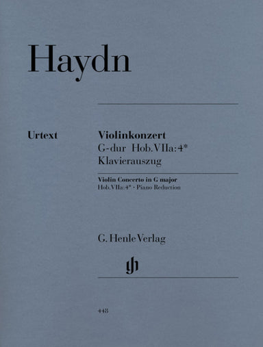 HAYDN CONCERTO FOR VIOLIN AND ORCHESTRA IN G MAJOR HOB. VIIA:4
Violin and Piano